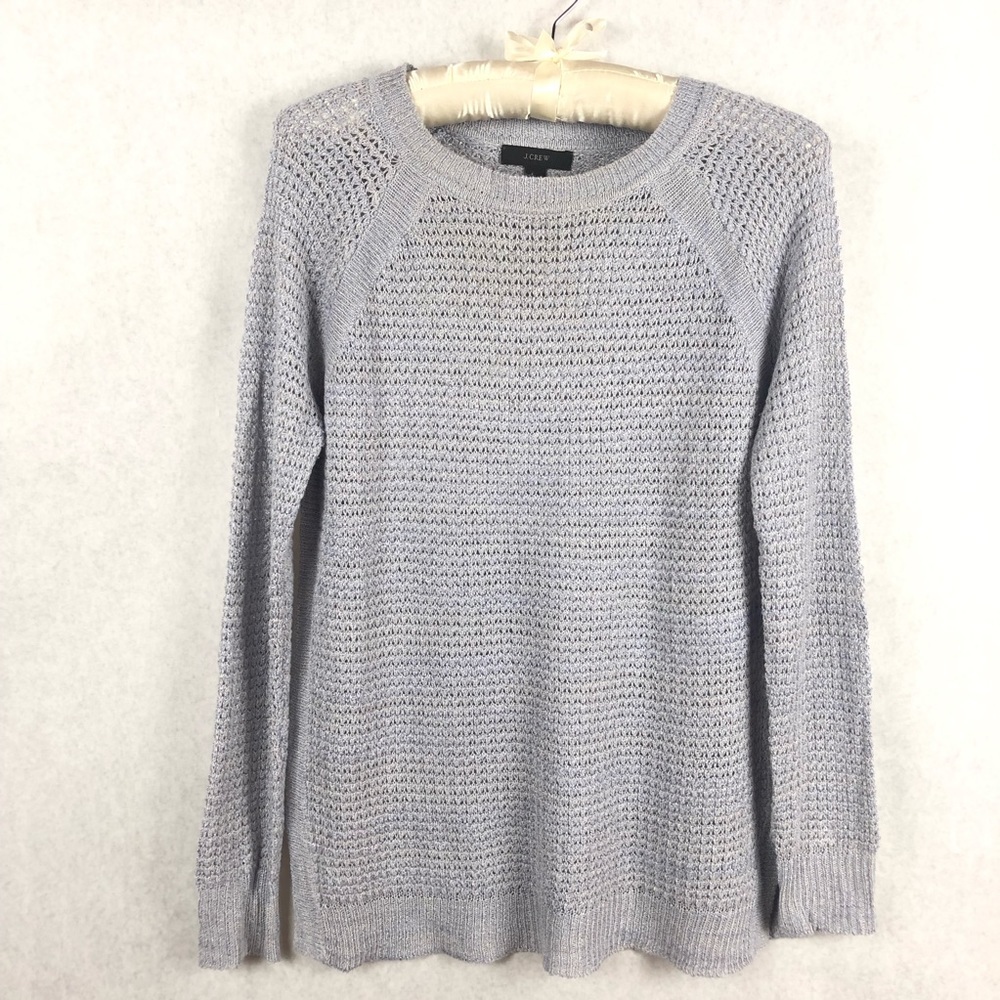 J. Crew Knitted Gray Long Sleeve Sweater XXS